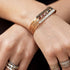 rose gold sis, in white diamonds and black<br>shop the look > mine, up close <span class='visuallyhidden'>Call or text 323-404-2959 if you need shopping assistance.</span>